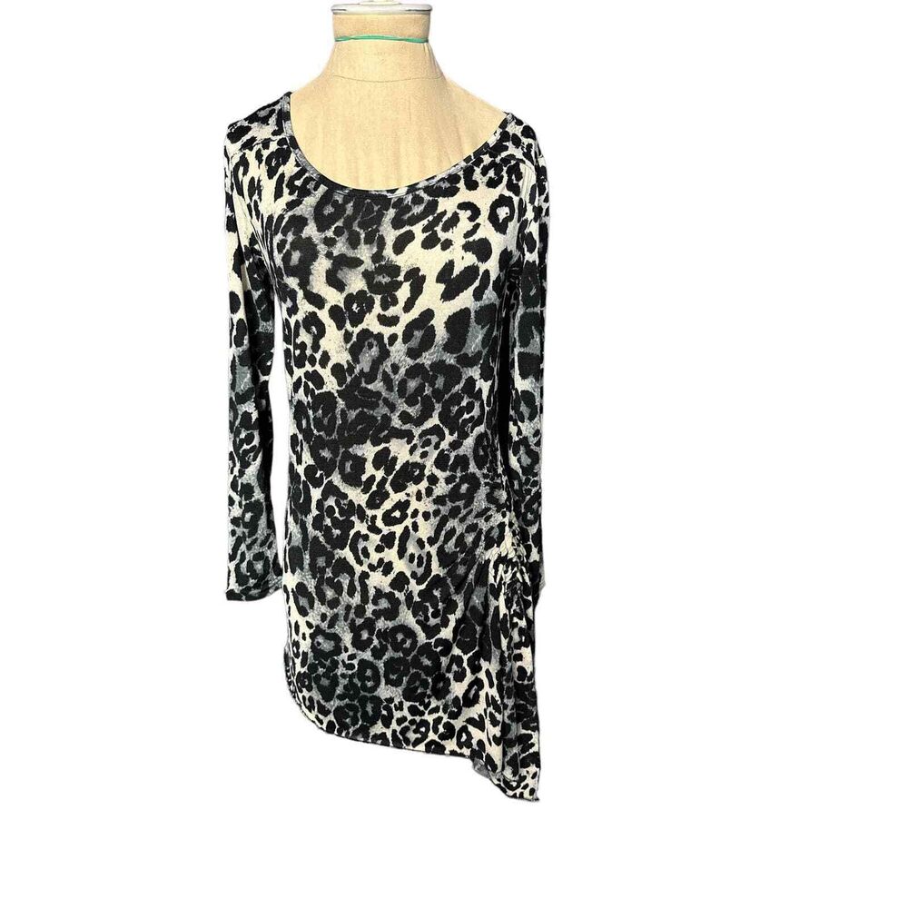 Jus D'Orange Paris Animal Print Tunic Mini Mob Wife Dress Viscose Blend Size Sma
